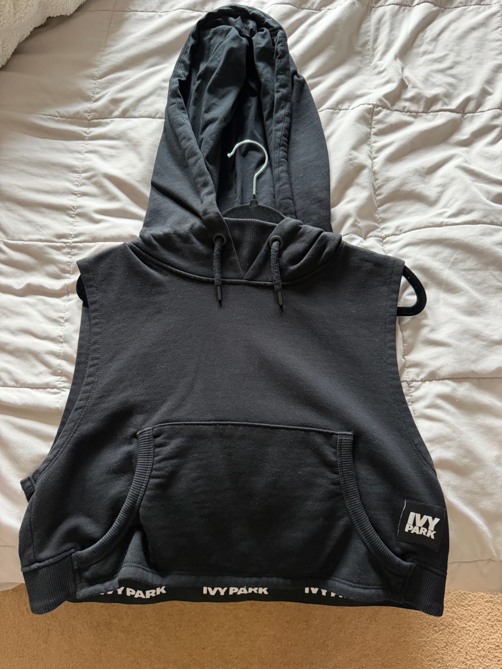 IVY PARK Black Sleeveless Sweatshirt